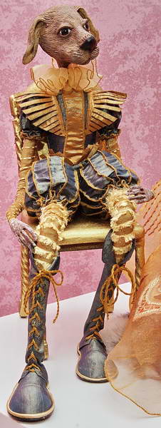 Интерьерная кукла "Год собаки" из серии символов мастер кукольник Ольга Павлычева.