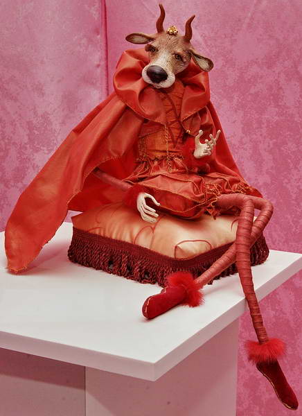 Интерьерная кукла "Год быка" из серии символов мастер кукольник Ольга Павлычева